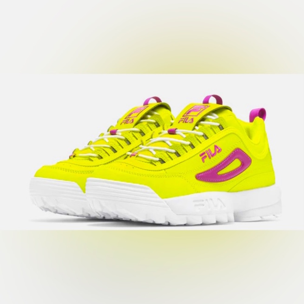 New Fila Disruptor II Premium Color Block Chunky Sneakers